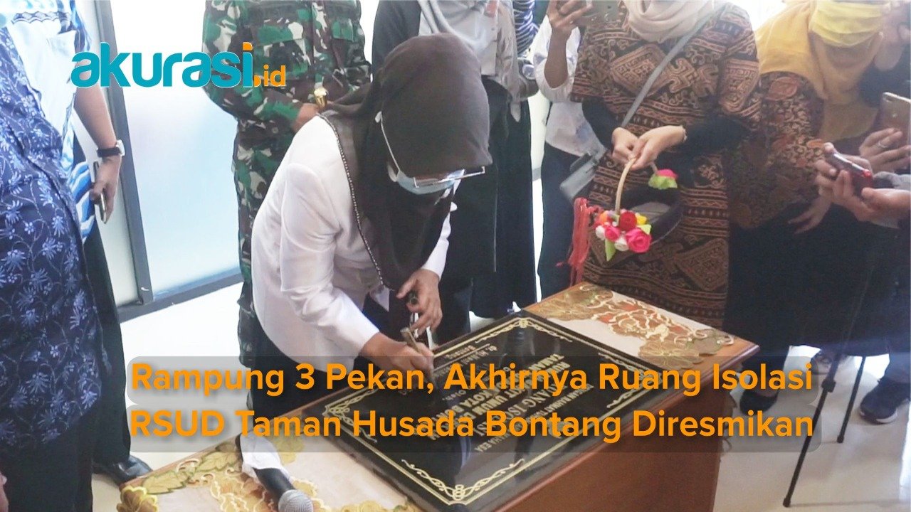 Rampung 3 Pekan, Akhirnya Ruang Isolasi RSUD Taman Husada Bontang Diresmikan