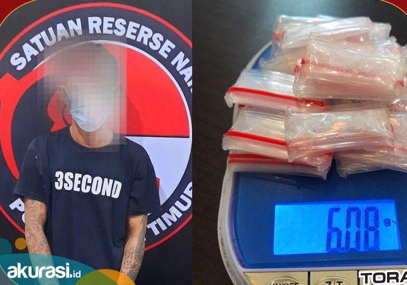 Pekerja Dinas Kebersihan Kutai Timur Nyambi Jualan Narkoba, Terancam 20 Tahun Penjara