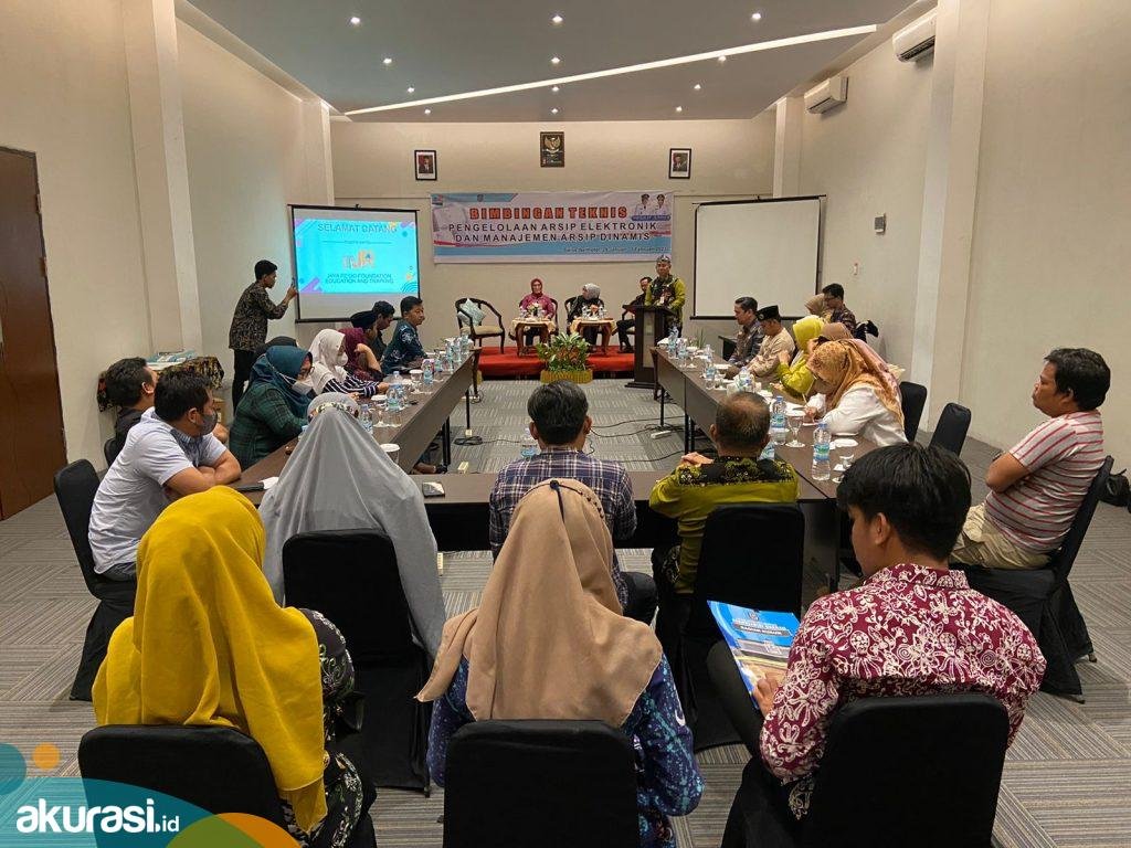 Suasana kegiatan pembekalan SDM pengelola arsip. (ist)