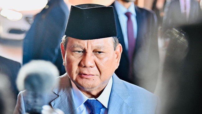 Prabowo Hadiri Halalbihalal Purnawirawan TNI AD dan Keluarga Besar TNI-Polri di Balai Kartini